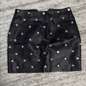 Black Studded Skirt